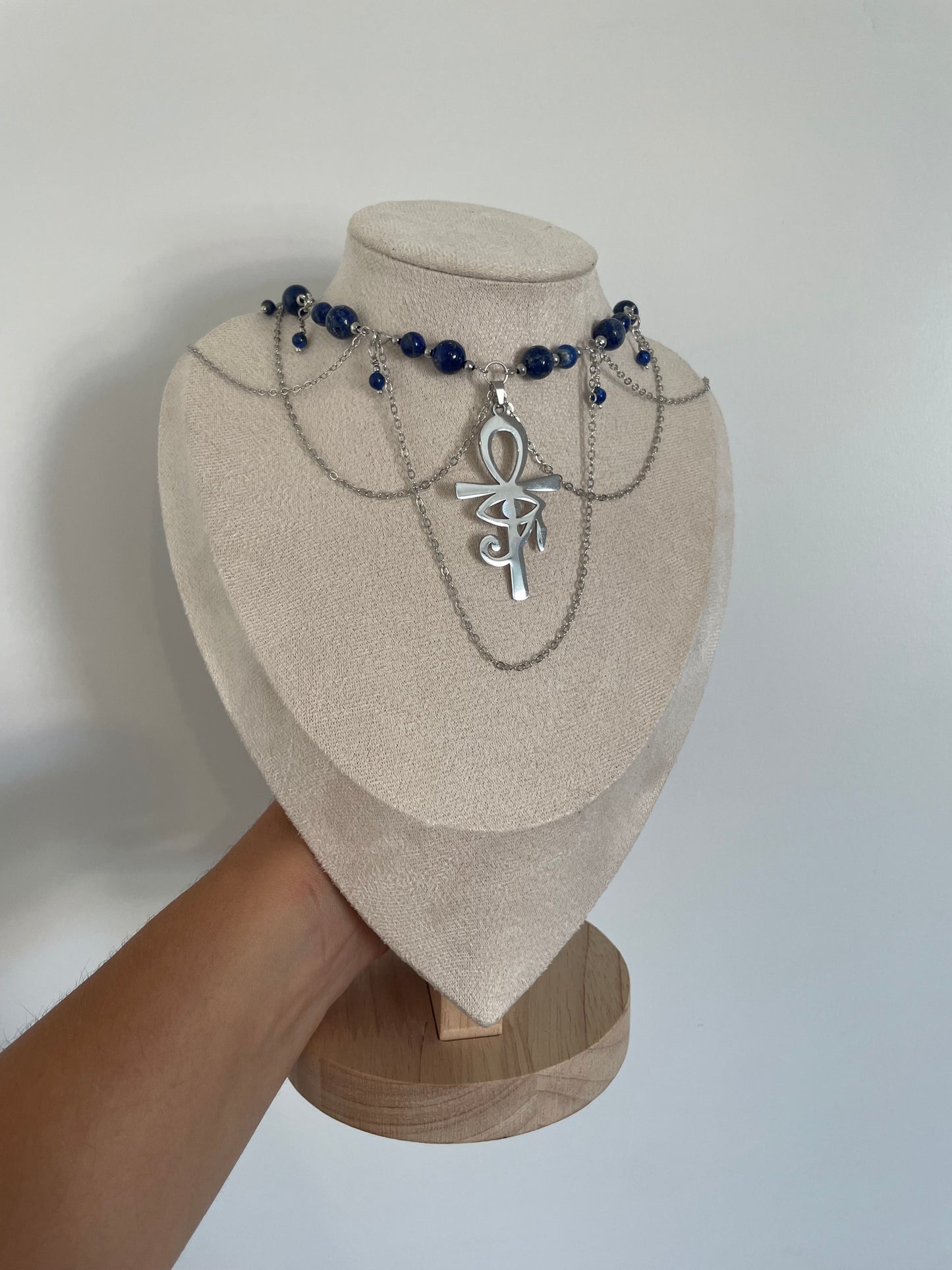 Collier « Œil éternel » - Lapis-lazuli