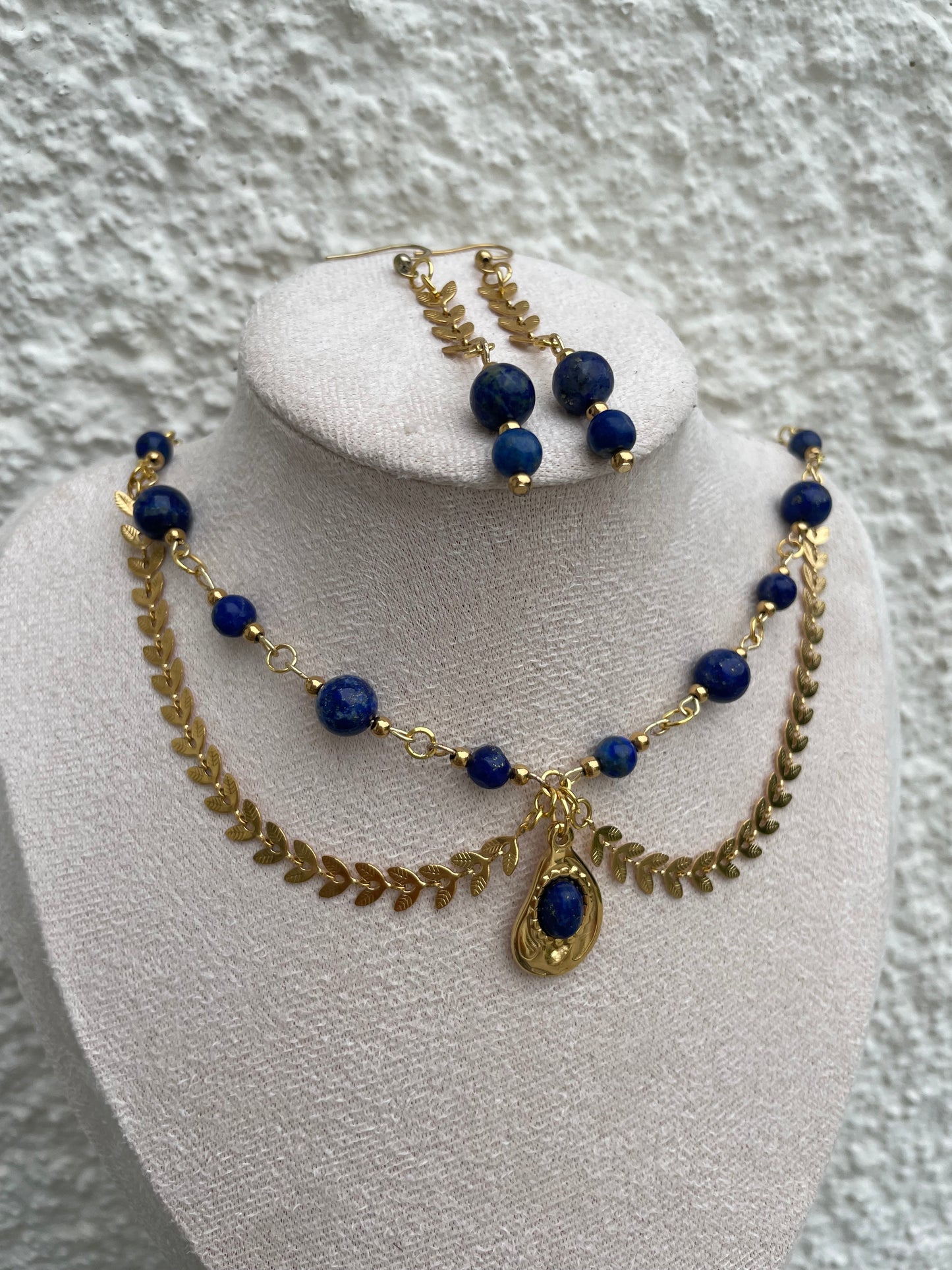 Parure « Étoile de Minuit » Lapis-lazuli