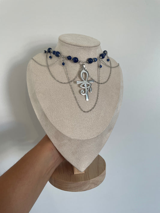 Collier « Œil éternel » - Lapis-lazuli