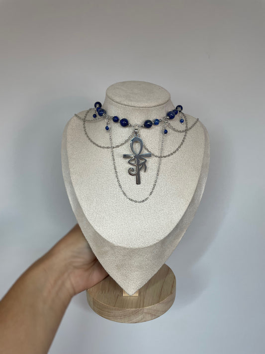 Collier « Œil éternel » - Lapis-lazuli