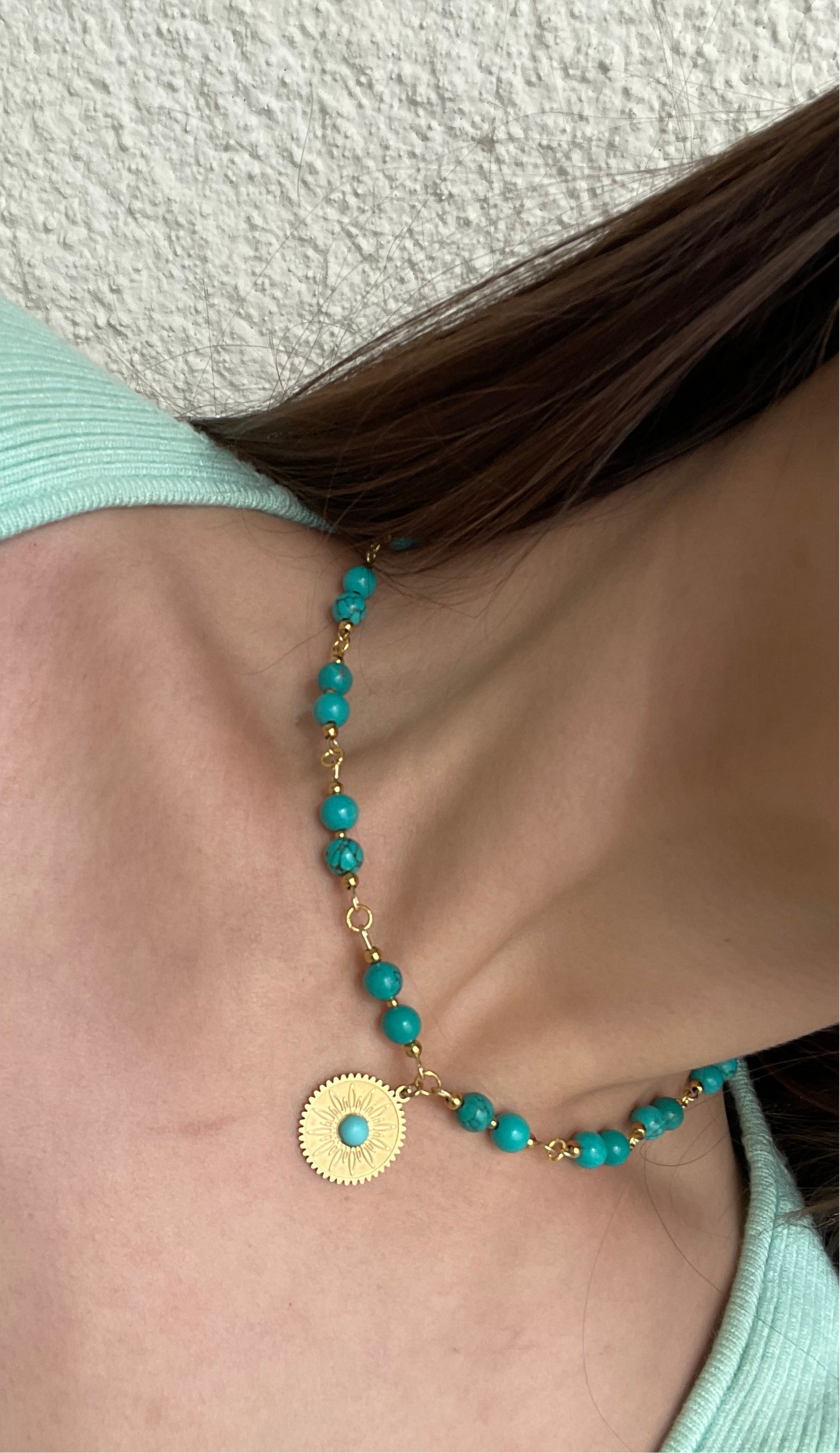 Collier « Soleil du Sud » Turquoise de Chine