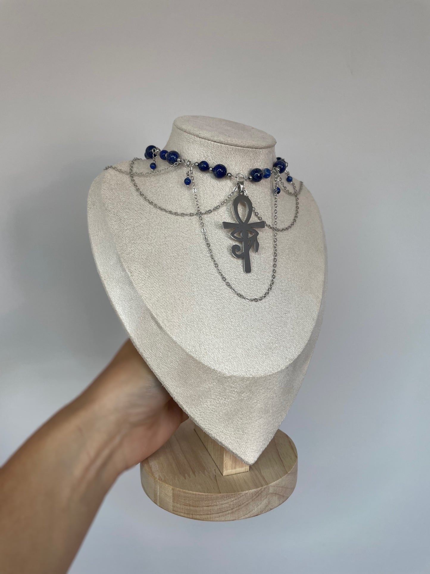 Collier « Œil éternel » - Lapis-lazuli
