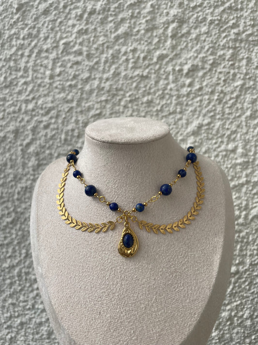 Parure « Étoile de Minuit » Lapis-lazuli